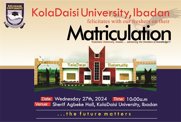2024 KDU Matriculation Ceremony » Koladaisi University