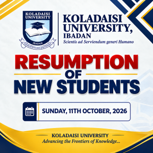 KolaDaisi University Resumption Poster